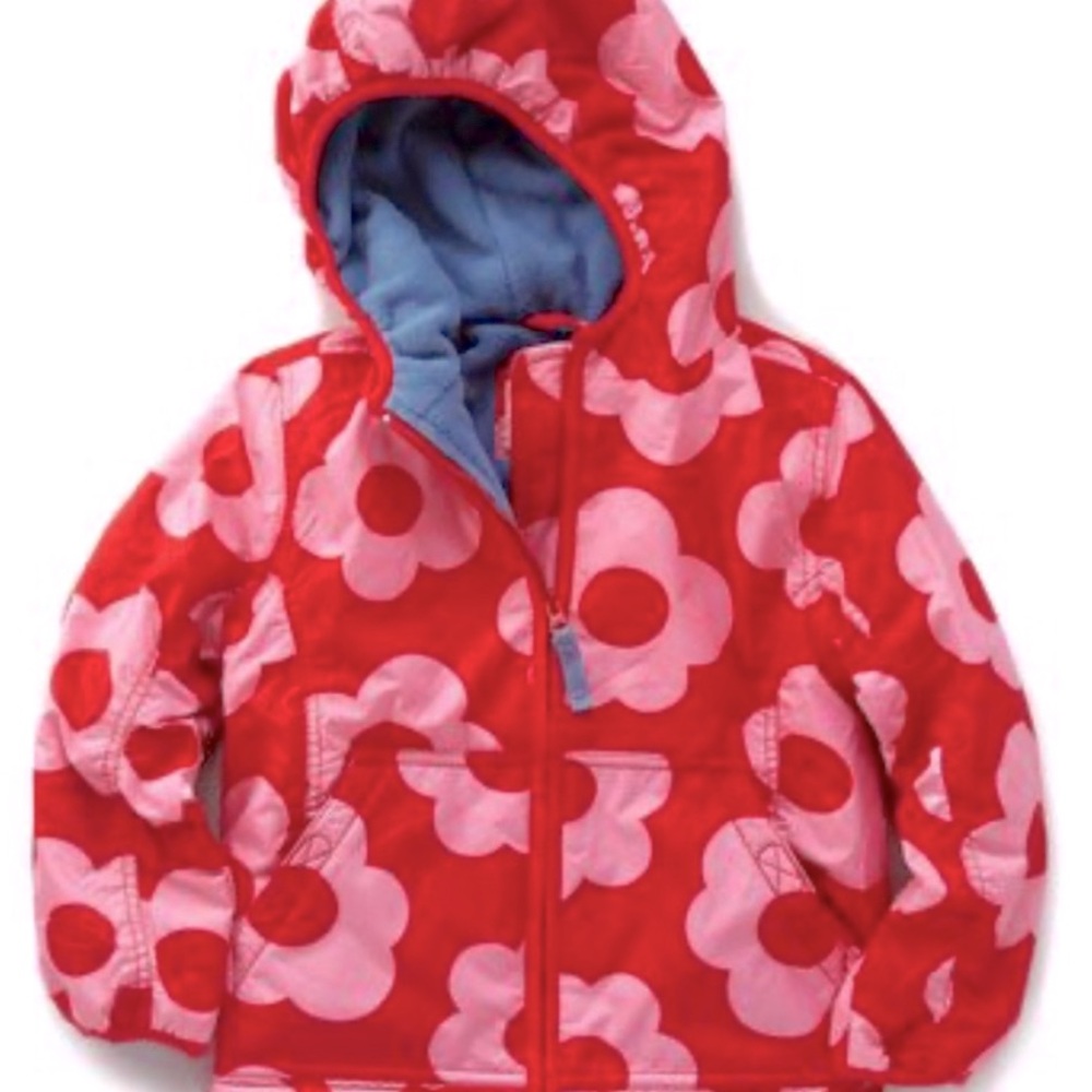 Mini Boden fleece lined coat. Sz 7-8 EUC